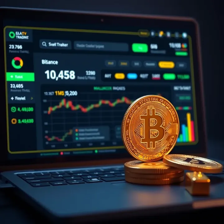 Secure digital wallet dashboard displaying Bitcoin balance and transaction history