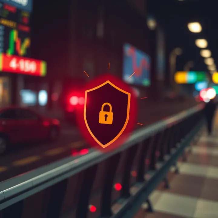 Secure digital shield icon symbolizing protection measures for online trading in Nigeria