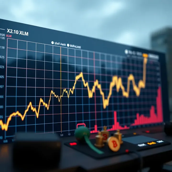 Stellar Lumens Price Trends and Market Analysis Graph showing upward and downward trends of Stellar Lumens cryptocurrency over time