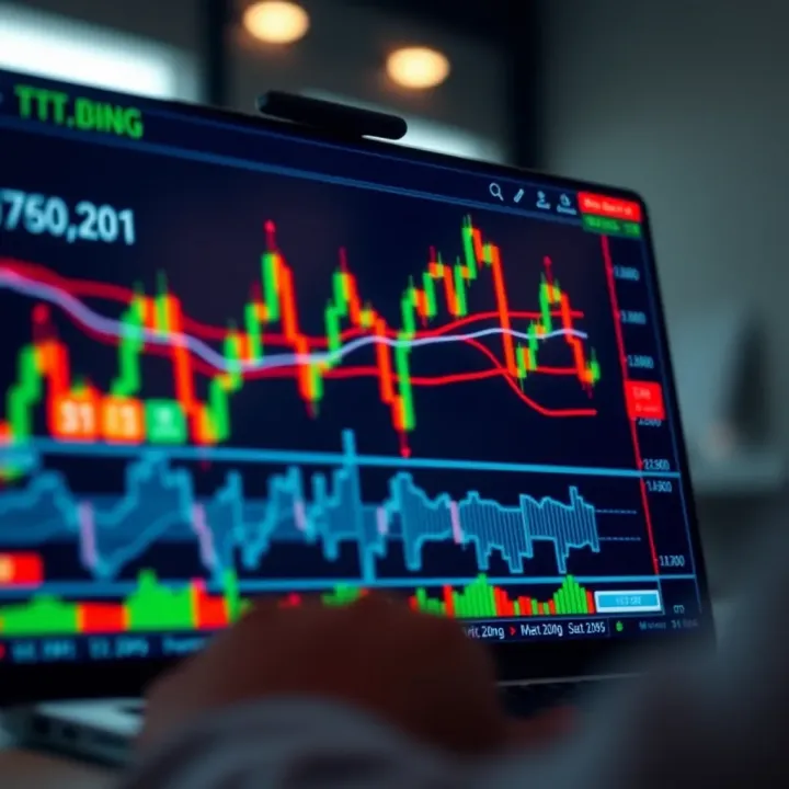 Interactive chart displaying candlestick patterns and technical indicators on TradingView platform for market analysis