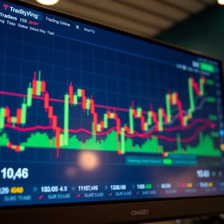 Interactive financial chart displaying various technical indicators on TradingView platform