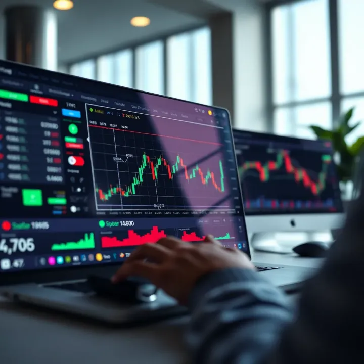 TradingView interface showcasing community chat and shared market analysis tools