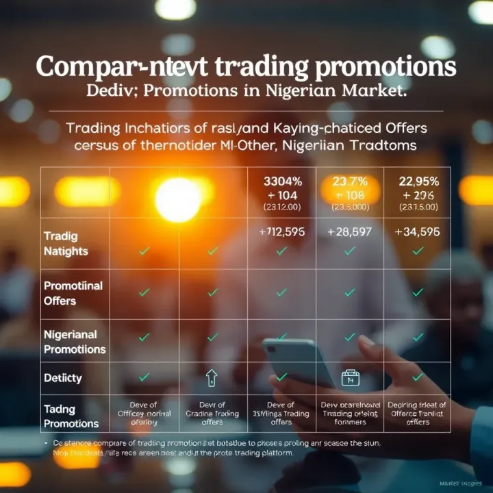 Comparison chart highlighting key features of Deriv promotional offers versus other Nigerian trading platforms