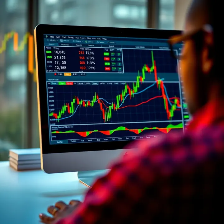 Interactive Deriv Trading View chart displaying candlestick patterns and trend lines