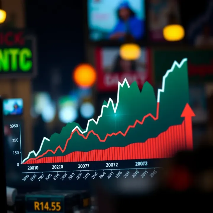 Graph showing fluctuations in Nigeria's economic growth during periods of crash and boom