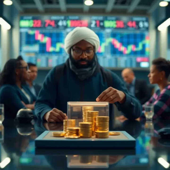 Conceptual illustration of secure investment strategies in forex trading for Nigerian market