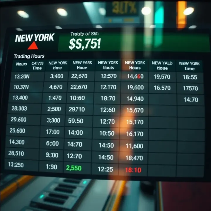 Chart showing New York trading session hours alongside Nigerian local time with daylight saving adjustments