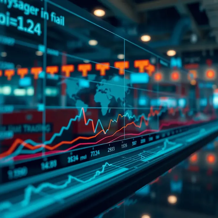 Graph showing the growth trends of vital markets influencing global trade dynamics